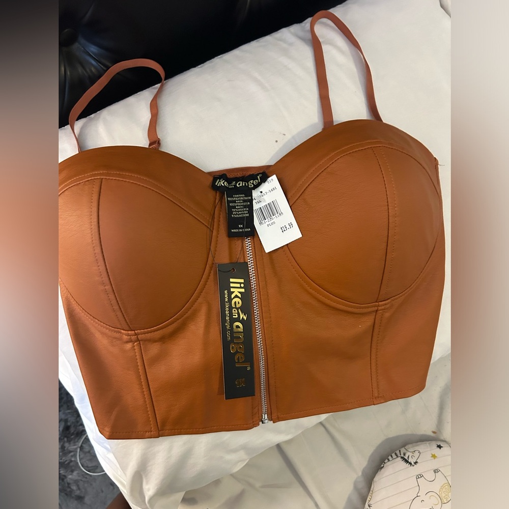 Leather Camisole Plus Size